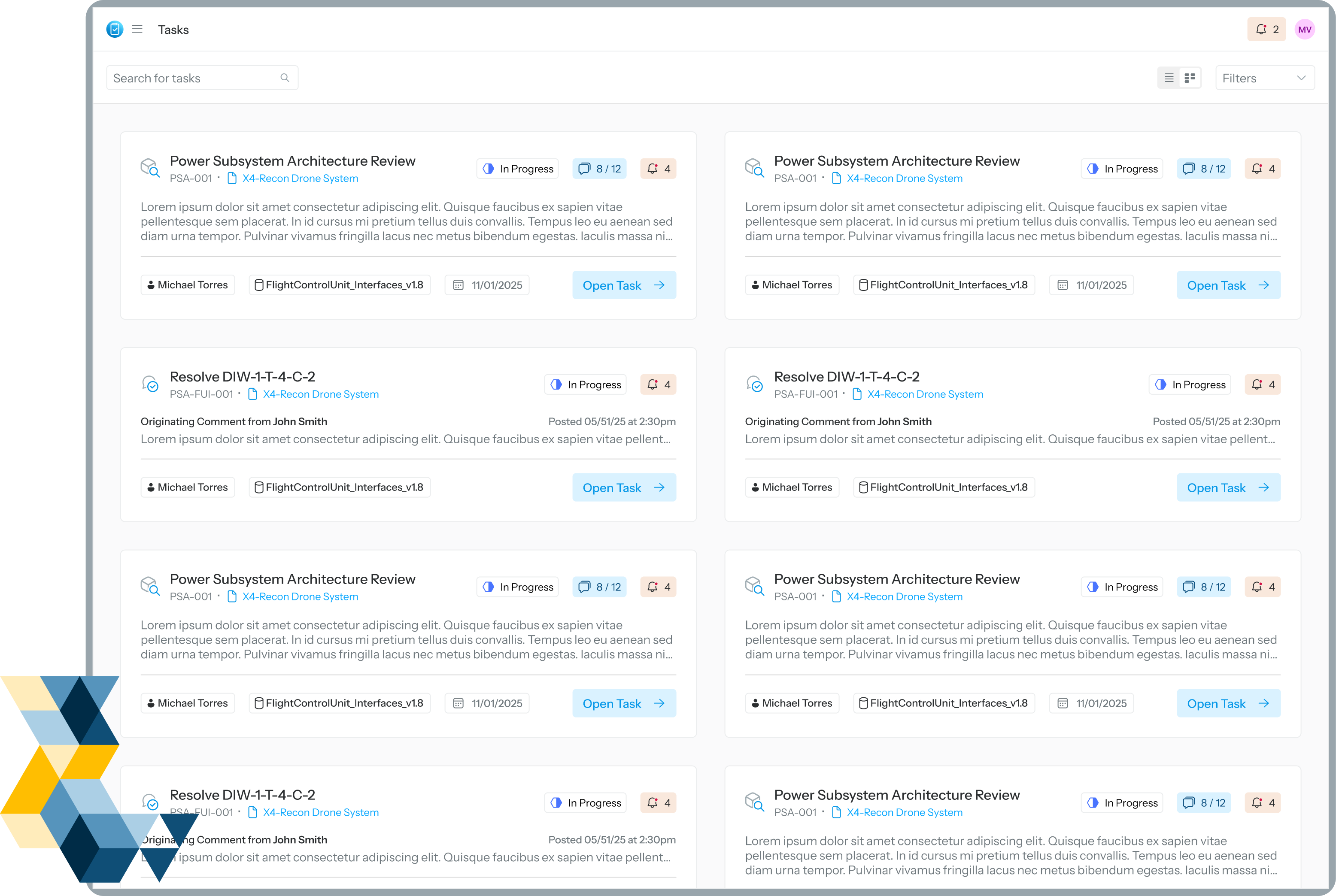 03a - sidekick screen - landing page - all tasks